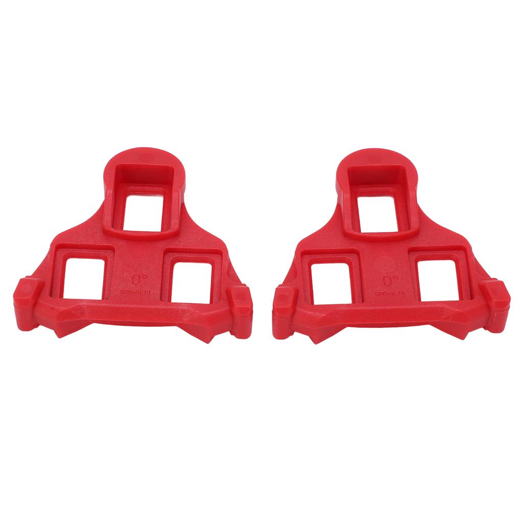 1 Pair Set Mountain Bike Pedal Cleats Anti Slip Bicycle Pedals Plate Clip for Cycling Red