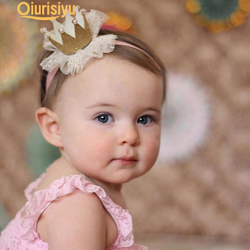 Girl Toddler Lace Crown Hair Band Headwear Headband Accessories Lady Favorite