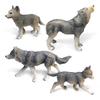 Animals Wolf Wild Pvc Animal Model Toy Wildlife Collectible Desk Gift Ornament