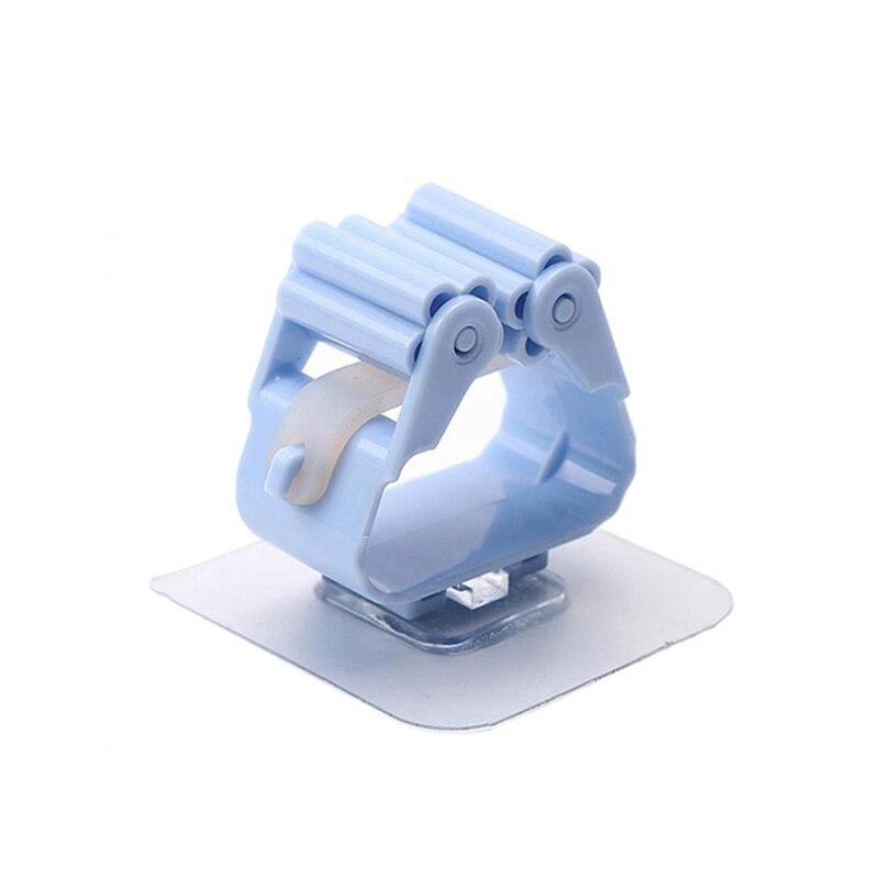 1 Pcs Adhesive Multi-Purpose Hooks Wall Mounted Mop Organizer Holder RackBrush Broom Hanger Hook Kitchen Bathroom Strong Hooks