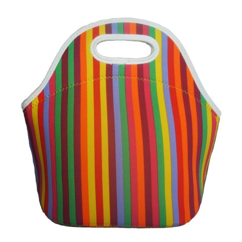 Neoprene Portable Lunch Bag Thermal Insulated Bento Box Tote Cooler Pouch Dinner Container Picnic Kid School Food Storage Bags