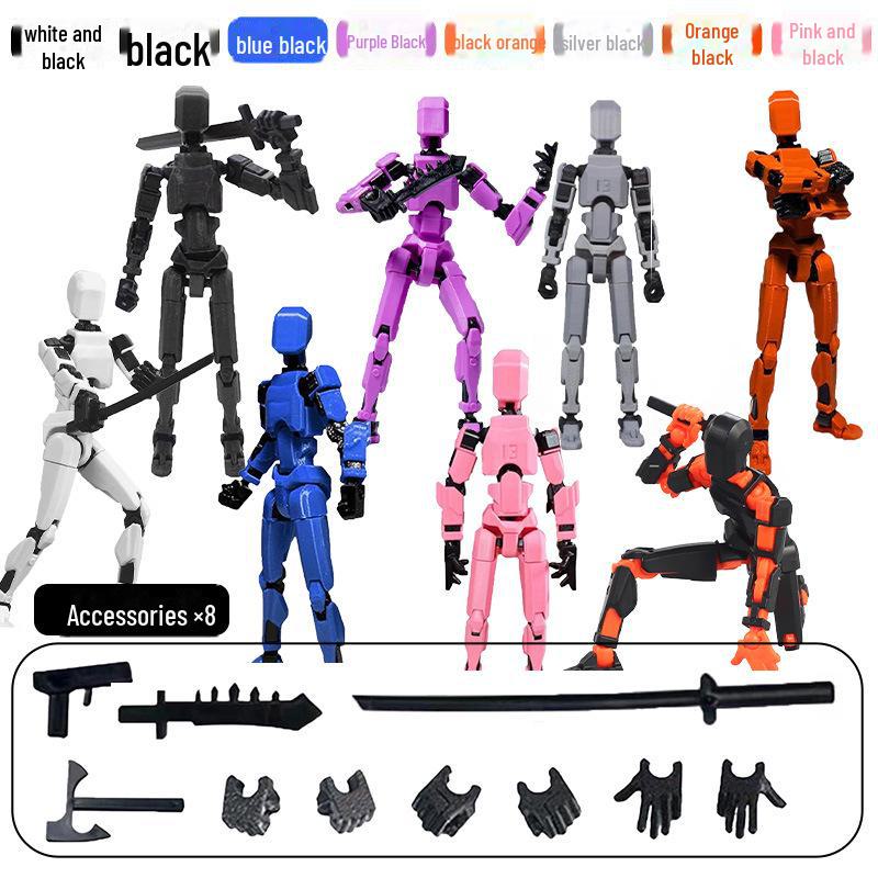 3D Movable Jointed Children's Dolls - Decompression Toy