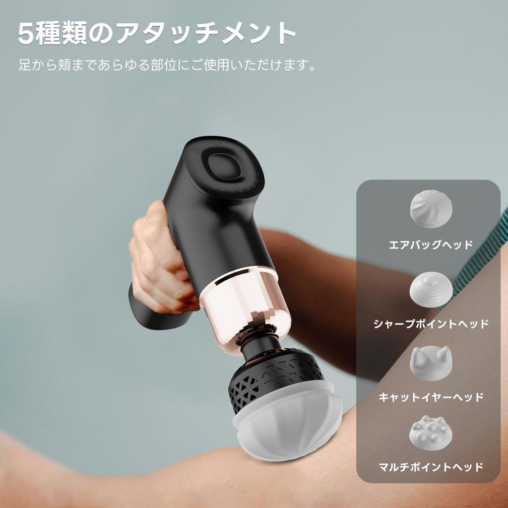 Fascia Release Gun with 8 Levels of Powerful AI Automatic Muscle Electric Fascia Release Handy Muscle Full Body Refreshment Easy To 4 Heads Birthday