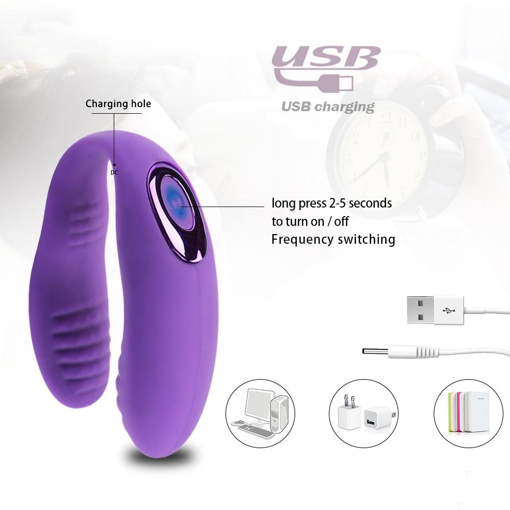 10 Speed Wearable Couples  G Spot Clitoris Sex Toy Black Purple G Spot S