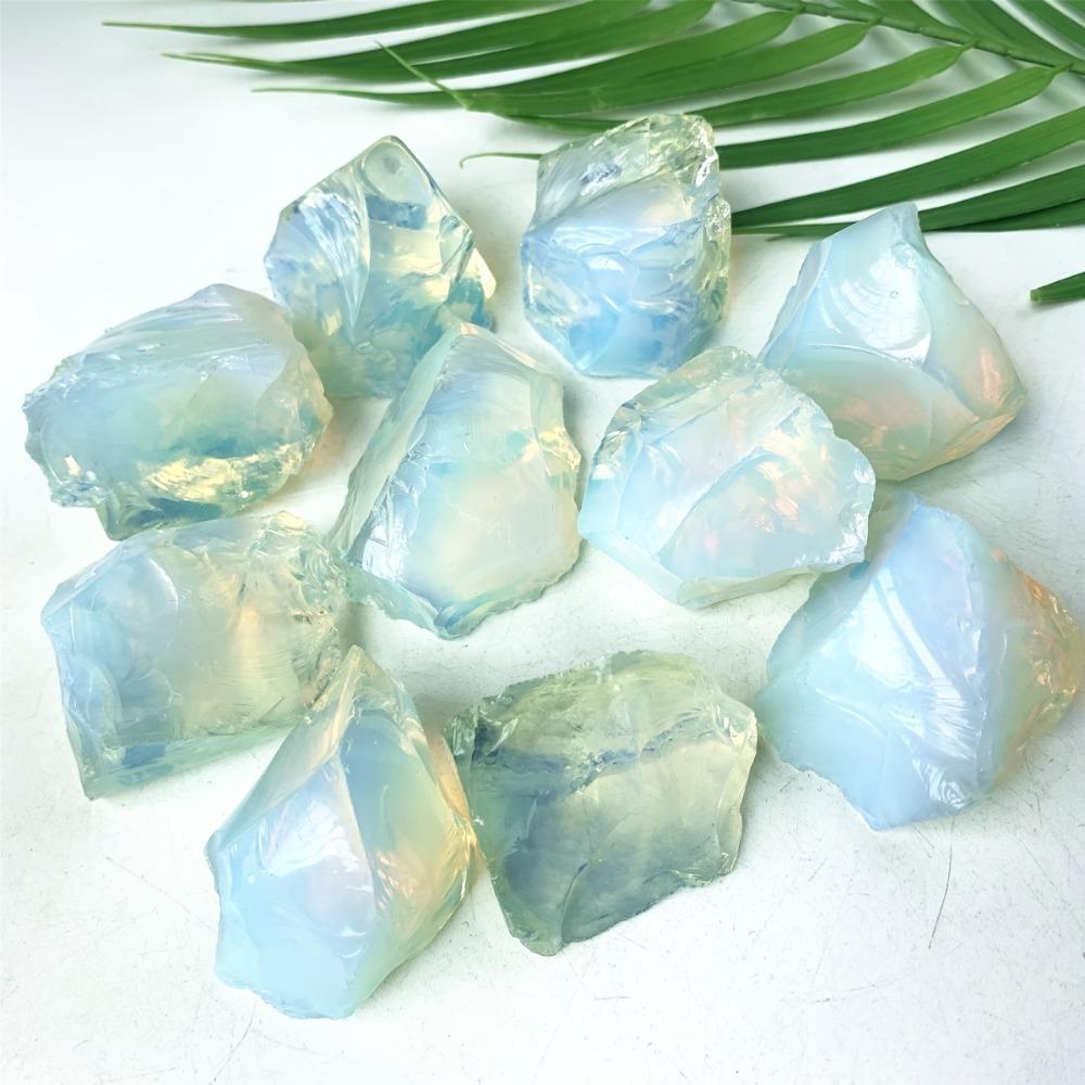 700g Natural Opal Rough Stones Quartz Crystal Raw Mineral Reiki Healing Crystals Gem Specimens Collectible For Home Decor Gift