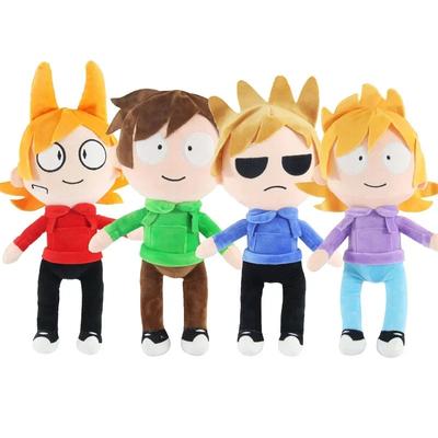 1/4pcs Eddsworld Plush Toy Edd Tord Matt Tom Cartoon Plushies Stuffed Doll Soft Figures Anime Home Decor Children Kid Fan Gift
