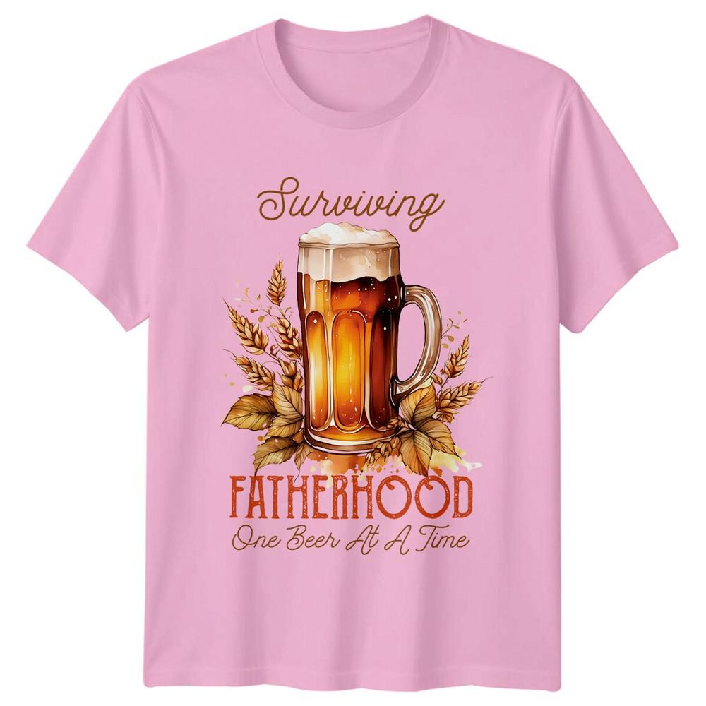 Surviving Fatherhood One Beer At A Time Dad Gift TShirt