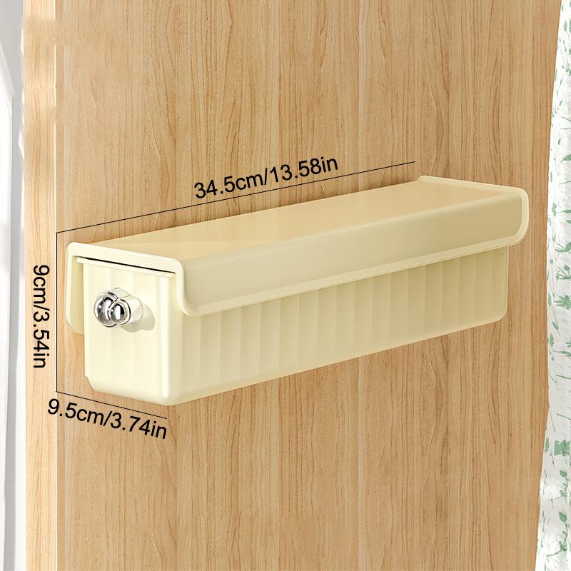 

Convenient Three-In-One Wall-Mounted Storage Organizer For Underwear And Socks Space-Saving Wall-Mounted Drawer Organizer жовтий