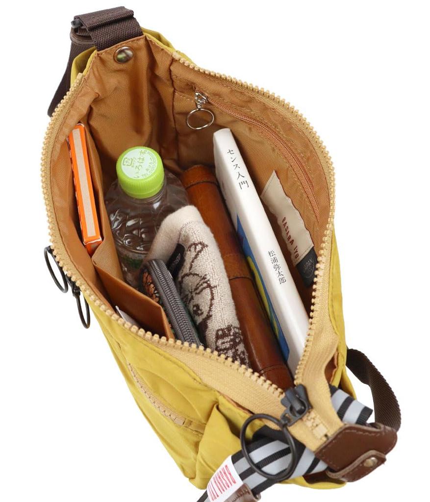 Basara Zeta Half-Moon Shoulder Bag, Water-Repellent, 1414819 (Gray (11))