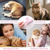 Cat Comb for Long & Short Hair, Cat Deshedding Brush with One Click Self-Cleaning Button, Pet Hair Remover for Indoor Cats, Mutifunctional Grooming