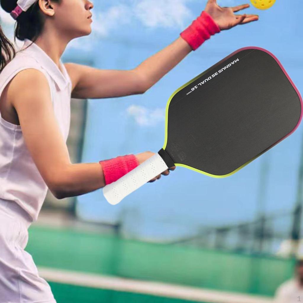 Pickleball Paddle Consistency Nonslip Racquet for Outdoor Practice Men Women Red Yellow