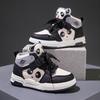 Girls' sports shoes 2025 autumn and winter new cartoon children's high-top board shoes middle-aged and older children's students fleece casual shoes