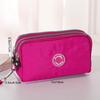 Portable Handheld Cell Phone Wallet, Triple Zipper Ladies Clutch Bag, Large Capacity Handheld Coin Purse
