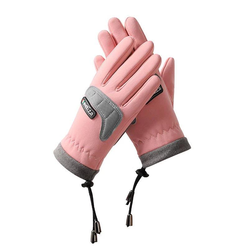 Children's Plus Velvet Winter Gloves: Windproof, Non-Slip, and Warm for Outdoor Cycling & Sports