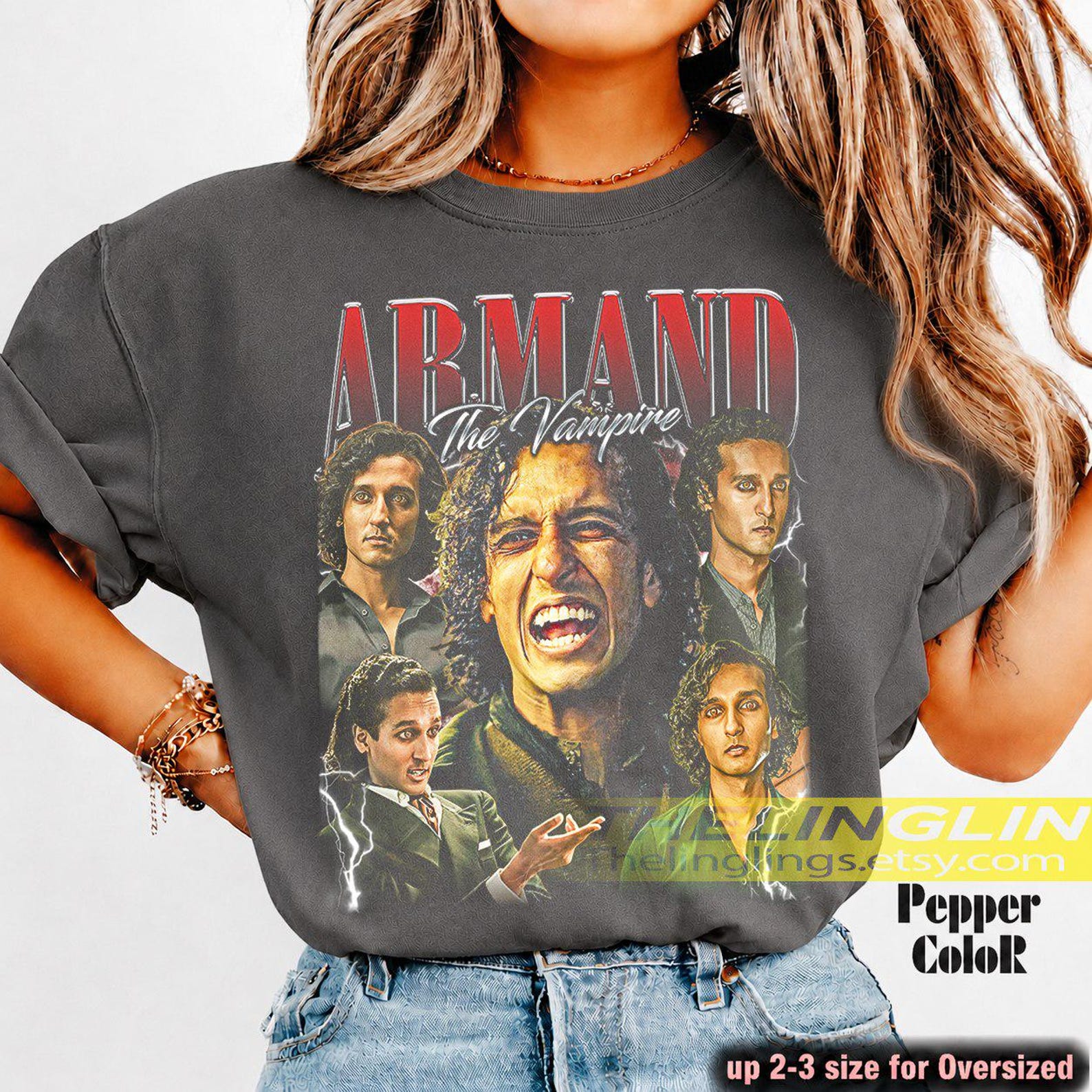 Armand Vampire Series T-Shirt | TV Show Inspired Vampire Design L
