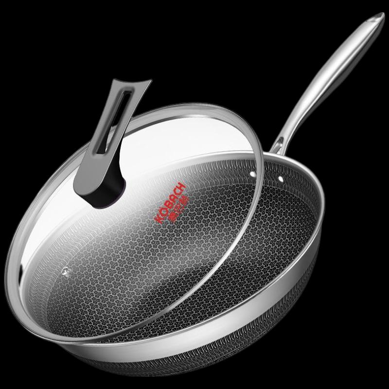 KOBACH 32cm 316L Stainless Steel Non-stick Wok