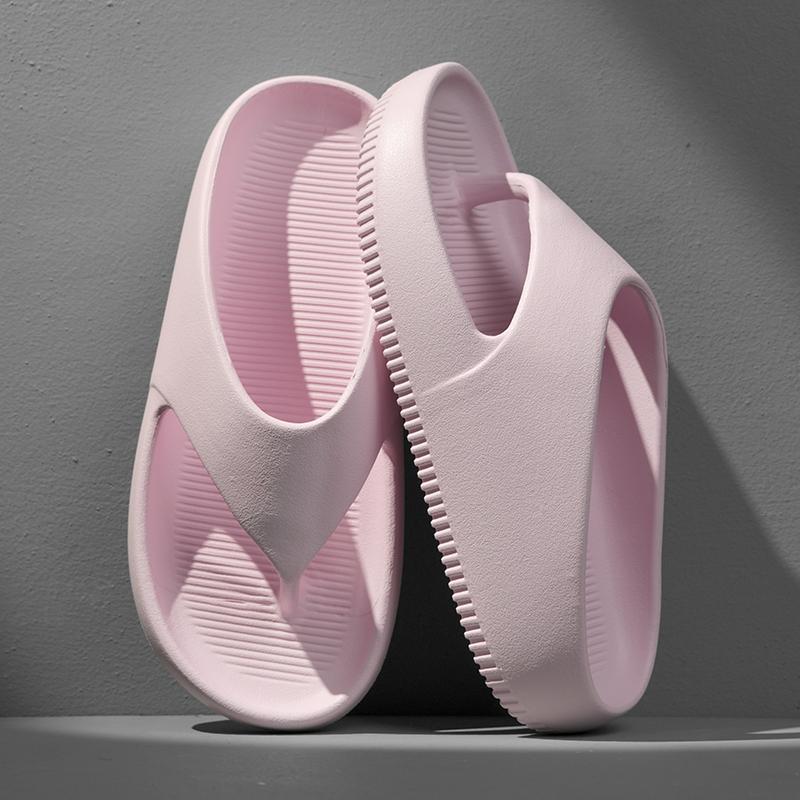 

Flip-Flop Summer Slippers Men Women EVA Soft Bottom Indoor Home Slides Sandals Light Beach Shoes Male Slippers Flip-Flops 46 рожевий