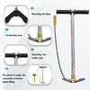 NUOGE Hand Pump 3-Stage 30mpa 4500Psi High Pressure Operated HPA Tank Hunting Car Bicycle
