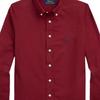 Polo Ralph Lauren Hemd FS24 Einfarbig Logo Stickerei Langarm Kinder Oberteile Dunkelrot 323952199-004