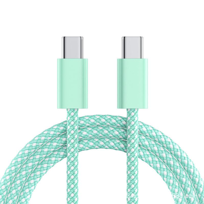 "60W Type-C To Type-C Data Cable for Apple, Samsung, and Huawei Fast Charging"