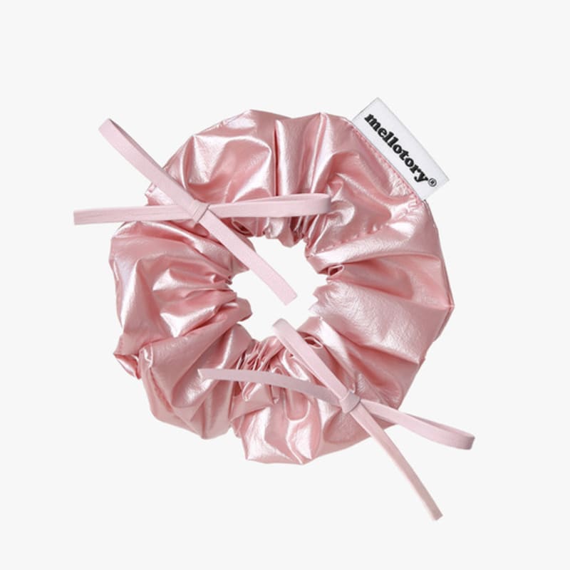 Mellotory Double Ribbon Shiny Scrunchie (2 Colors)