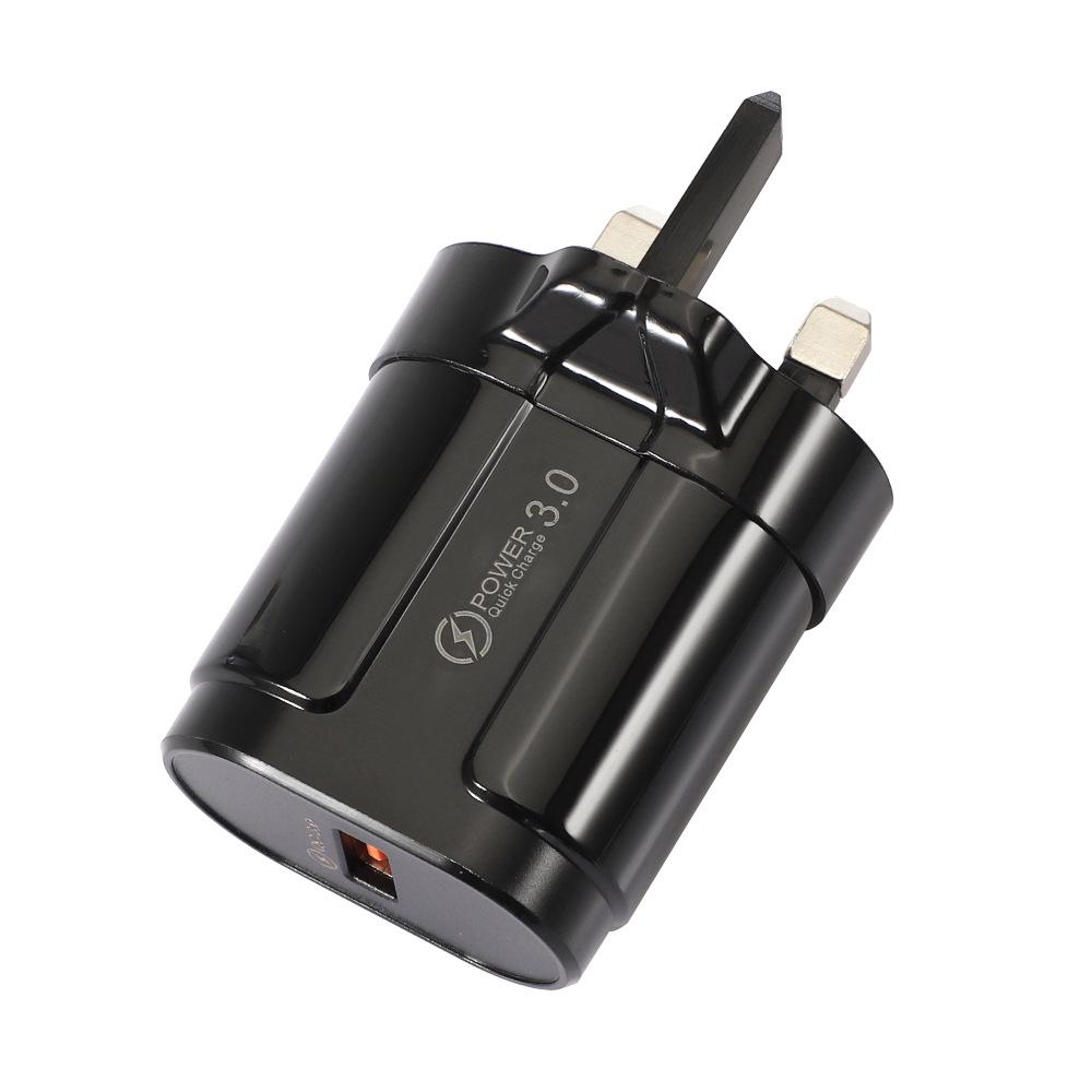 18W QC3.0 Fast Charging Plug - Smart Single USB (EU/US Spec)
