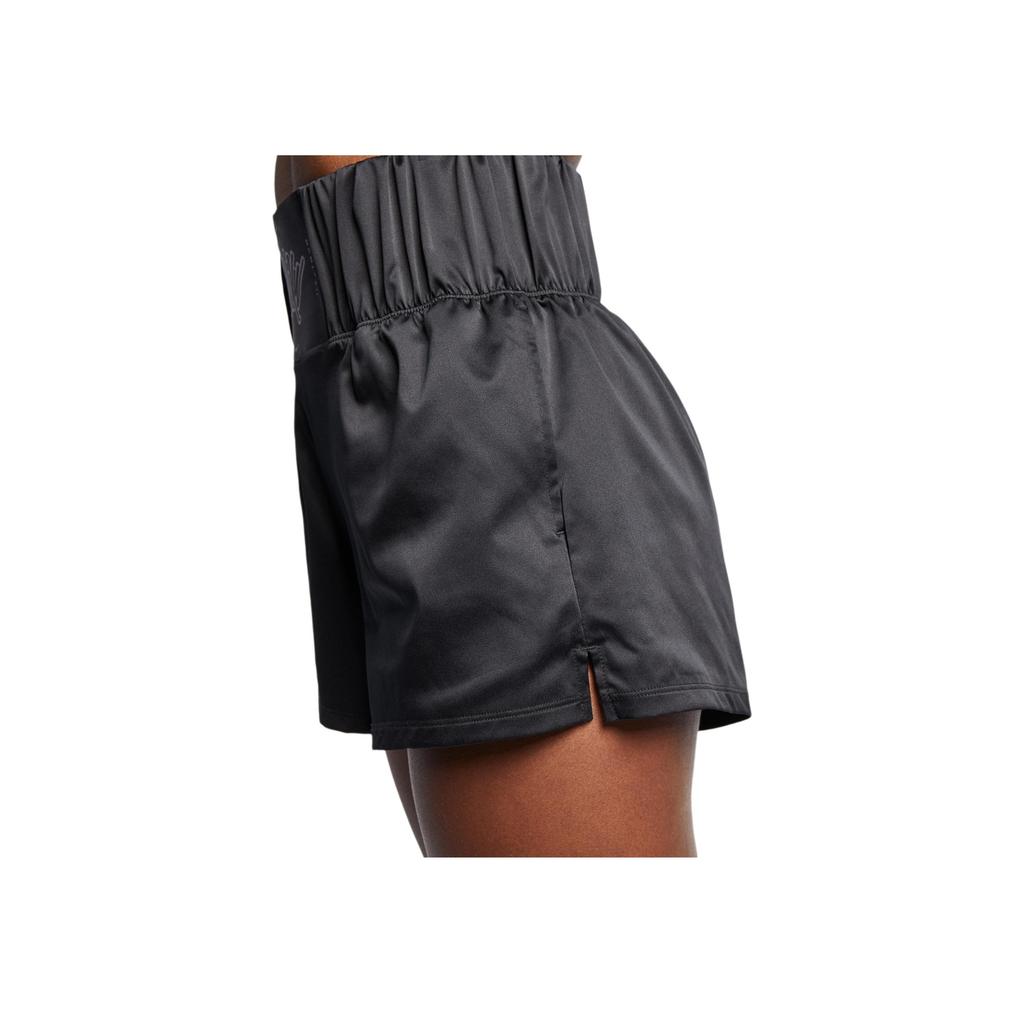 Nike Dri-Fit Solid Logo Print Training Regular Shorts Women Shorts Black AQ7894-010