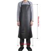 Black Cooking Chef Apron PVC Work Apron Soft Aquatic Butchery Food Apron
