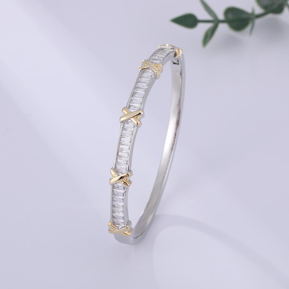 Light Luxury X-shaped Cross High-end Bracelet for Girls