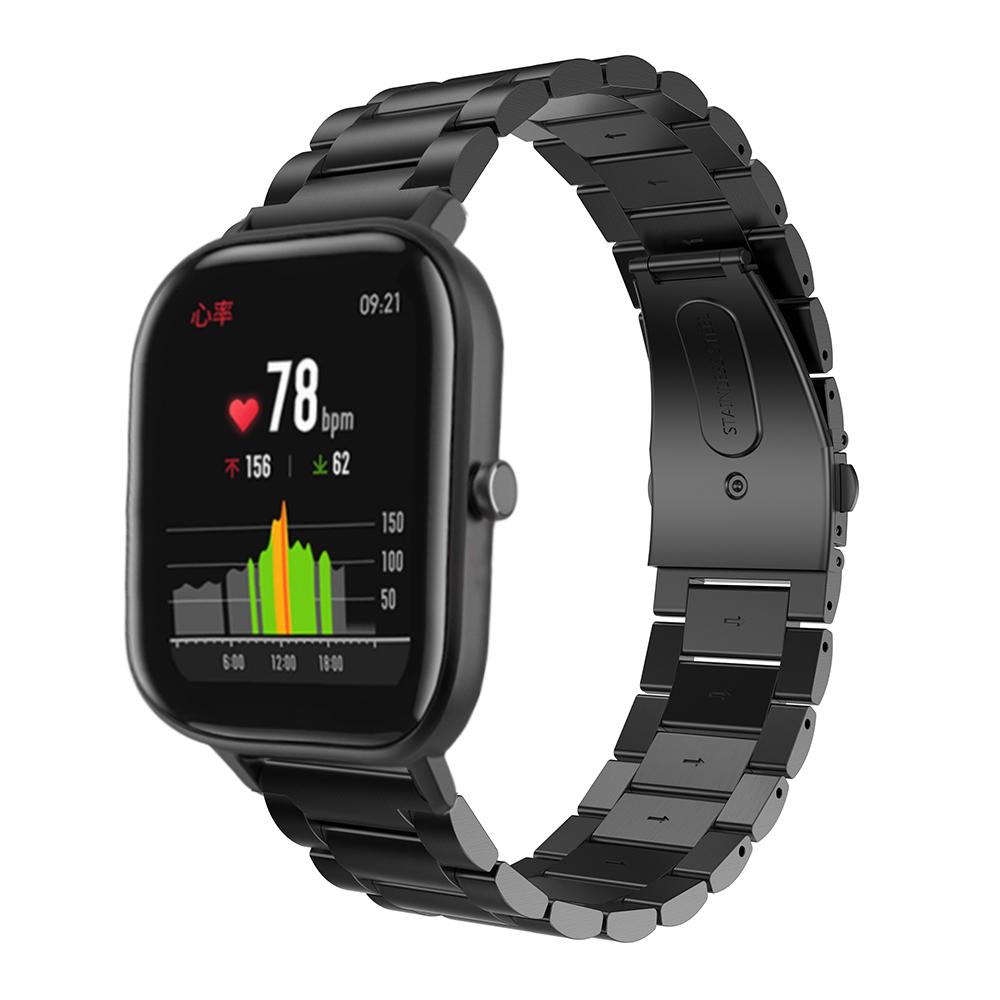 

20mm Stainless Steel Smart Watch Replacement Strap for Huami Amazfit GTS Black