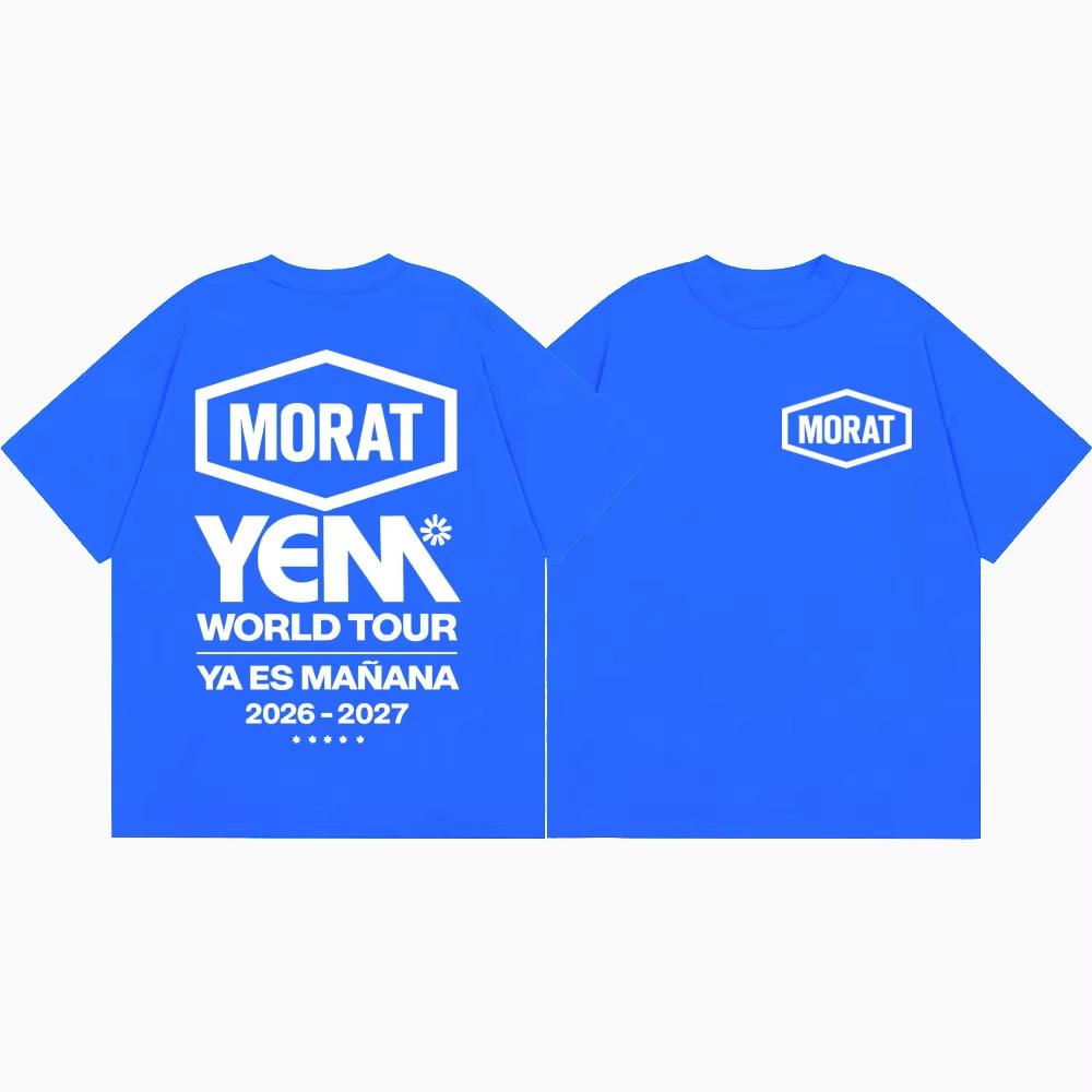 Summer Hot Sale Pop Band Morat World Tour 2026 T Shirt High Street Fashion Trend T-Shirt Unisex Harajuku Hip Hop Punk T-Shirts