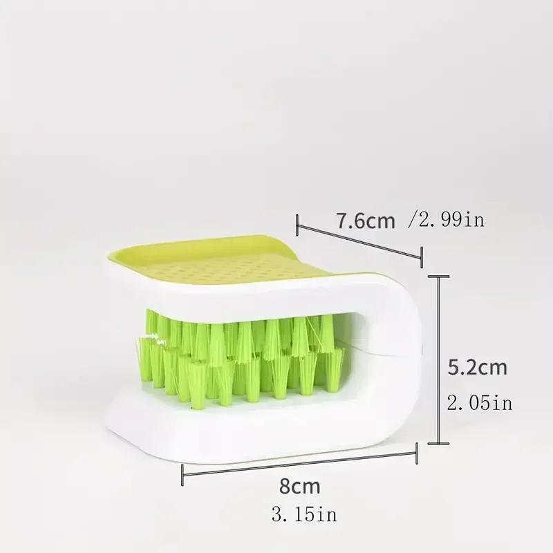 1Pcs U-Shaped Knife and Cutlery Cleaner Brush Home Kitchen Cleaning Brushes Bristle Scrub Kitchen Washing Non-Slip