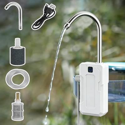 Outdoor Pump, Rechargeable Water Pump, Air Pump, Water Supply Pump with LED Light, Sensor-Activated Switch, Electric, Integrated, New, Simple Faucet (