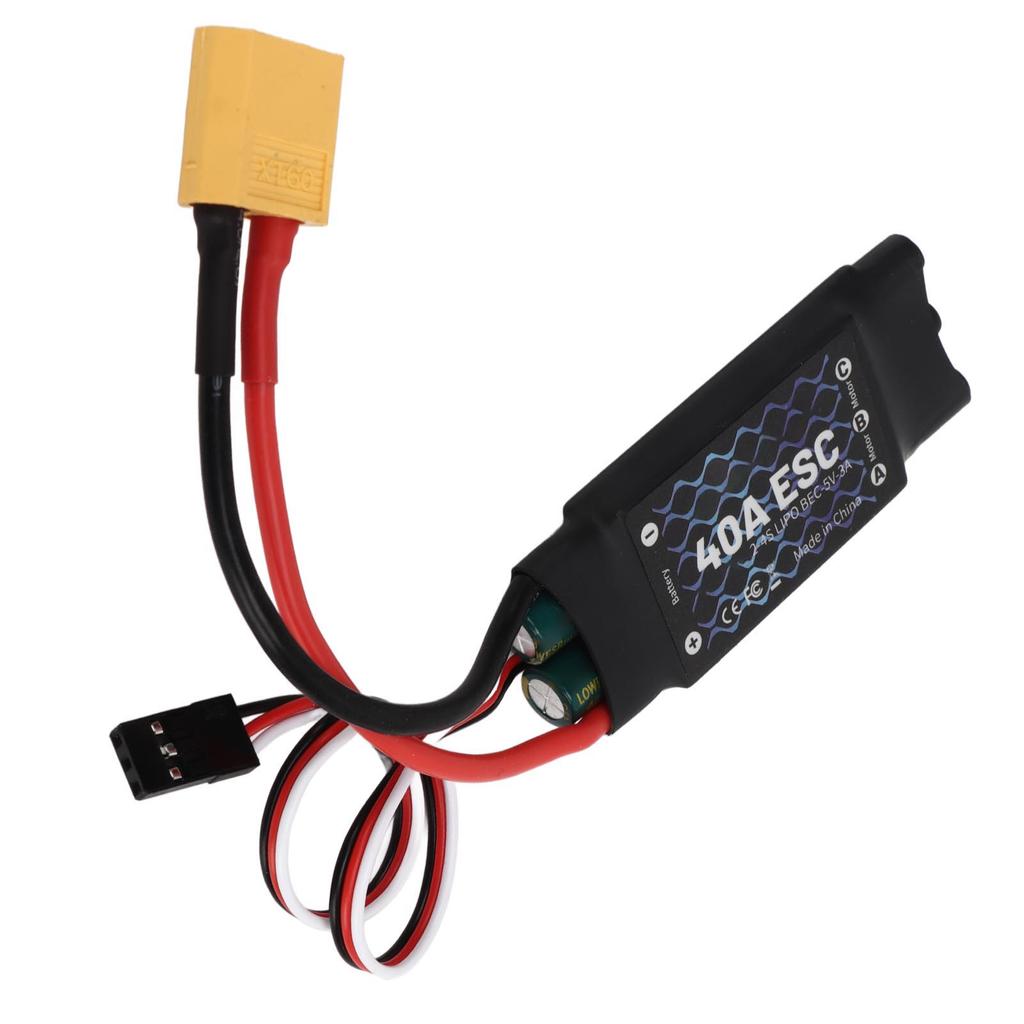 40A ESC 2?4S Electric Speed Controller 5V 3A BEC with XT60 Plug for RC Drone Airplane Brushless