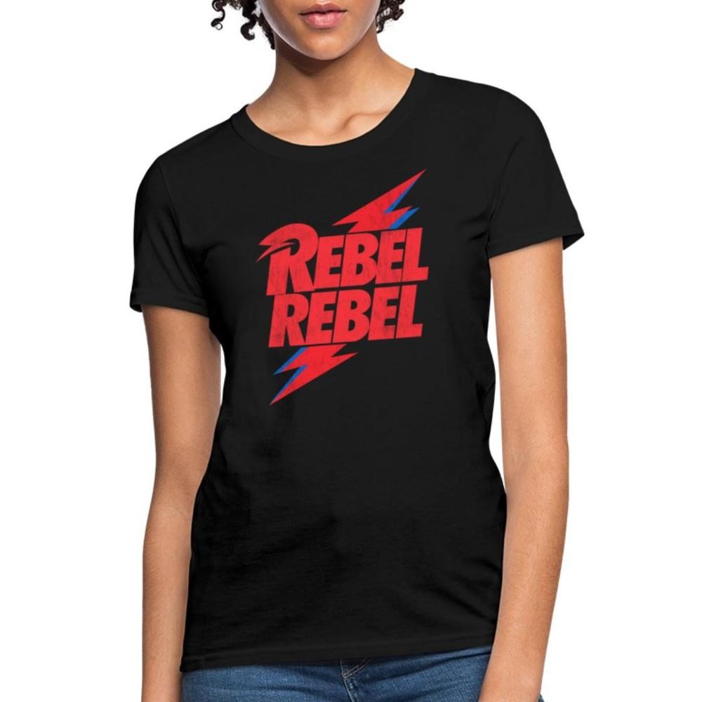 David Bowie Rebel Rebel With Flash Women s T-Shirt Unisex T-Shirt L