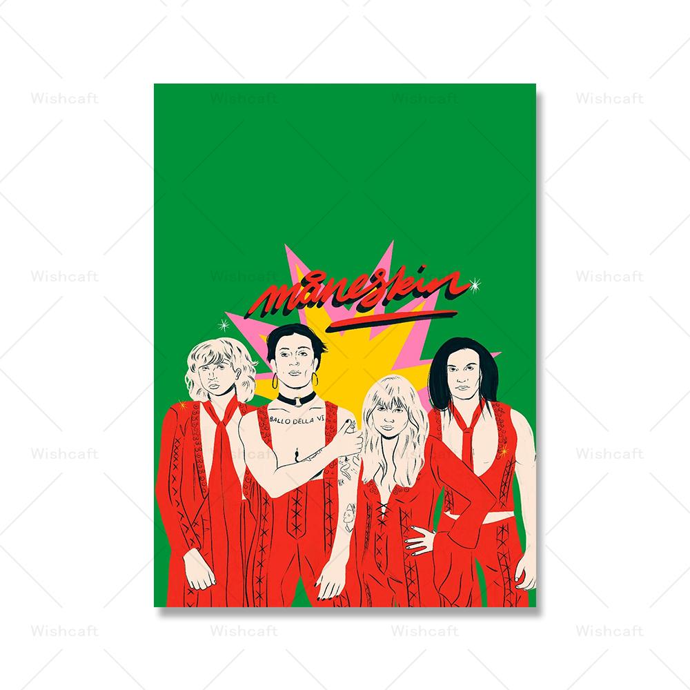 

Красочные женские фотографии для спальни с принтом, феминистские настенные художественные классические плакаты рок-группы, фигуристки, девушки, бодипозитив, фреска для комнаты, декор 21x30cm No Framed