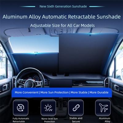Heat Protection Car Sunshade Retractable Sun Protection Cover New Auto Front Windshield Sun Visor