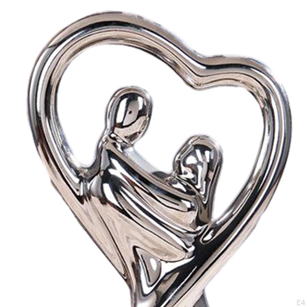 Couple Figurine Statue Art Crafts Lovers Sculpture Valentine's Day Ornament for Cabinet