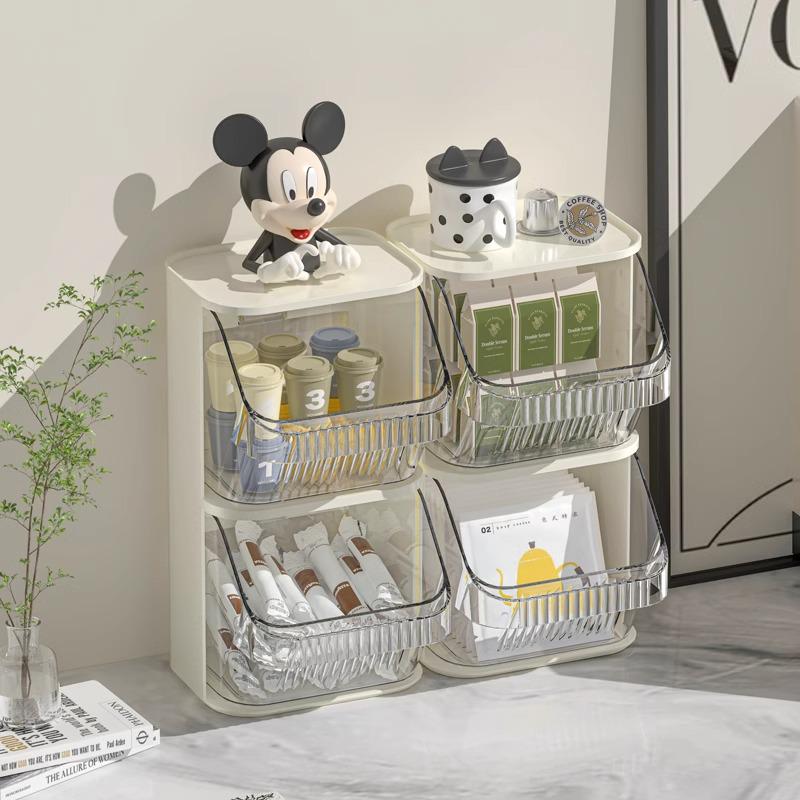 Wandmontierter Tee- und Kaffee-Organizer für Büro oder Speisekammer