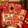 6Pcs Cartoon Chinese Snake Year Red Envelope New Year Money Envelope  Spring Festival