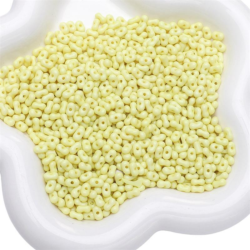 Handmade Bracelet Beads Acrylic Solid Color Peanut Beads Beads Necklace Semi-finished Strings Handmade Diy Jewelry Accessories Accessories Materials