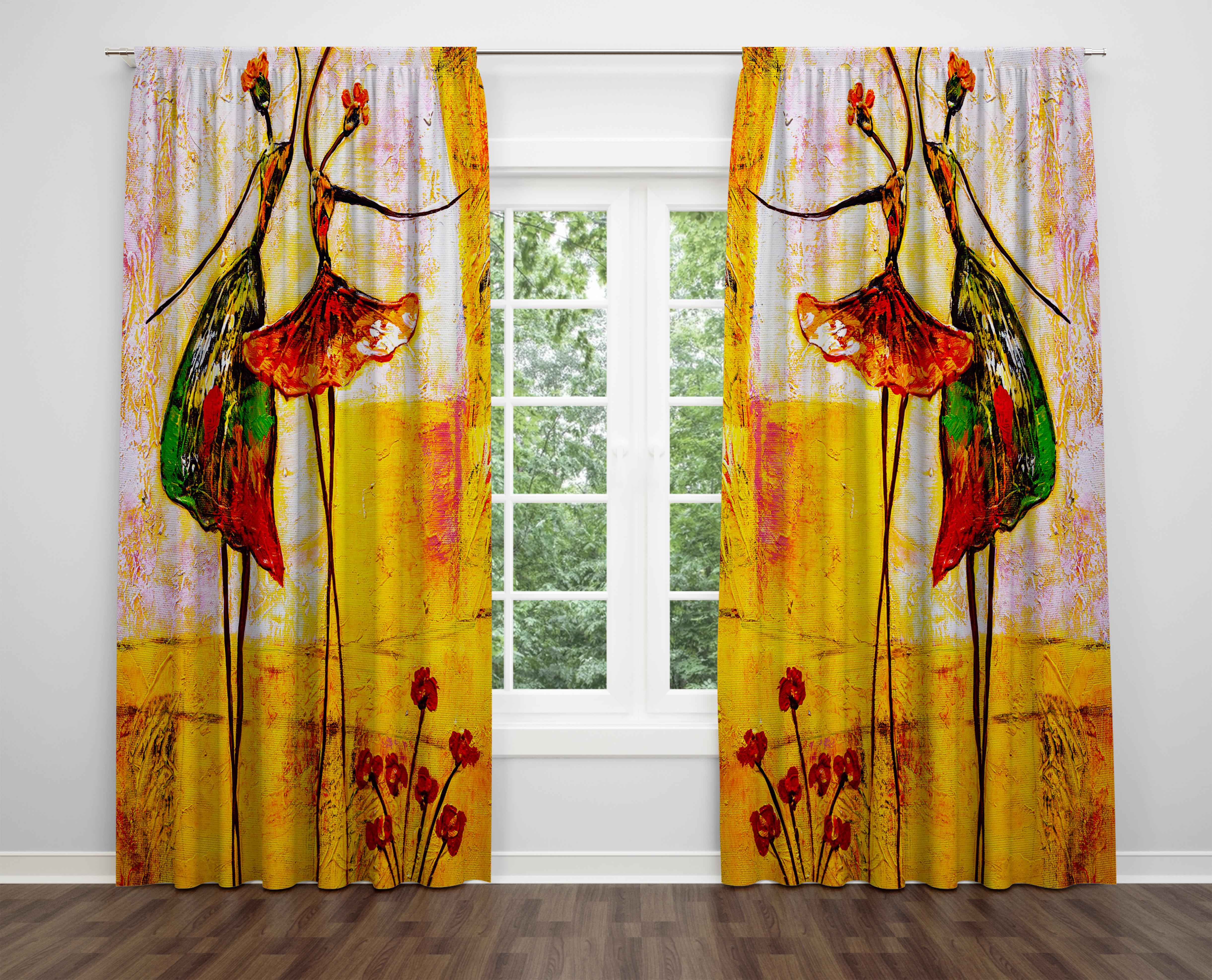 

Декоративний дизайн, високоякісна бавовняна тканина, ви можете вибрати одну або подвійну фіранку з крила 1 piece різнокольоровий