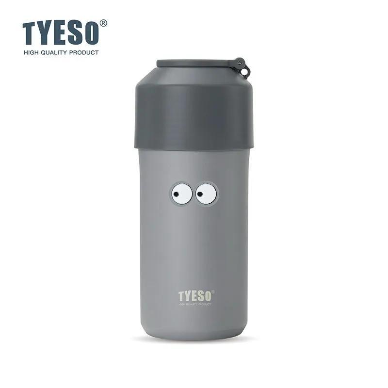 Tyeso 1000ML Portable Insulated Cold Drink Bottle High-Performance Lightweight Tumbler Large Capacity for Outdoor Sports Travel with Eye Sticker