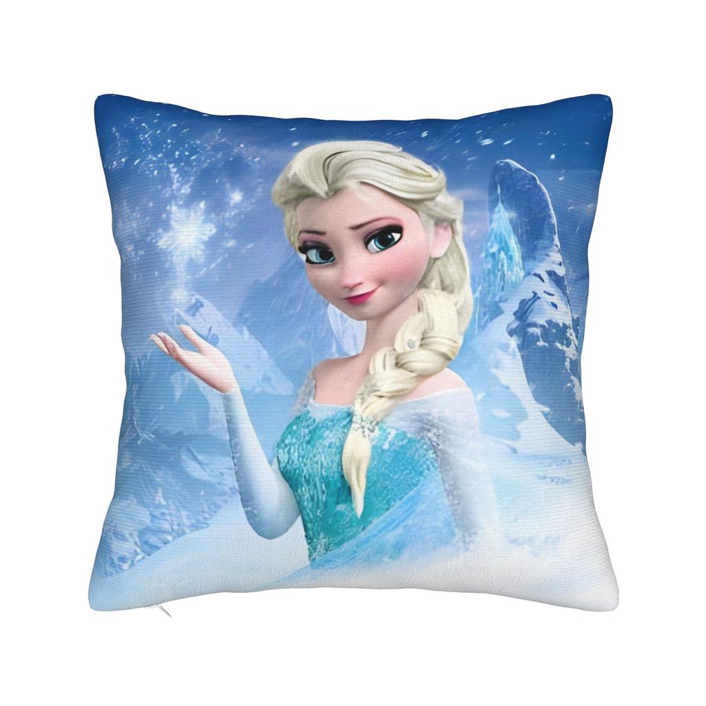 Elsa Frozens Pillowcase Printing Polyester Cushion Cover Decorative  Throw Pillow Case Cover Home Square 40X40cm