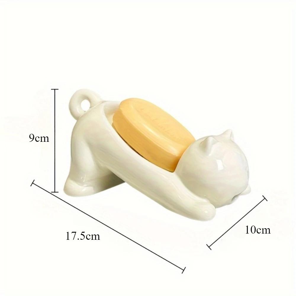 Drain Soap Box Household No Punching Required Restroom Soap Drainage Simplicity Storage Shelves Washbasin Ceramics Soaps Boxes