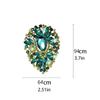 Hot Sale Crystal Water-drop Brooches for Women Vintage Fashion Pendant Style Elegant Wedding Pins Party Jewelry Brooch
