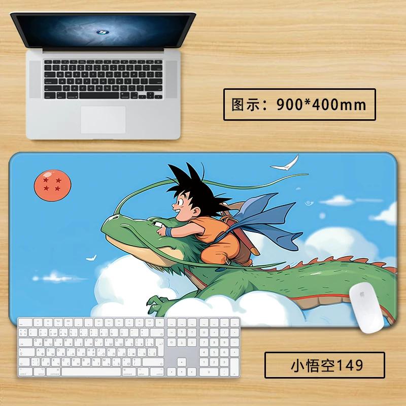 Neuer Schlichter Stil Son Goku Leder Mauspad Übergröße Animation Dragon Ball Kakarotto Kreative Computer Tastatur Büro Rutschfest Wasserdicht Tischmatte