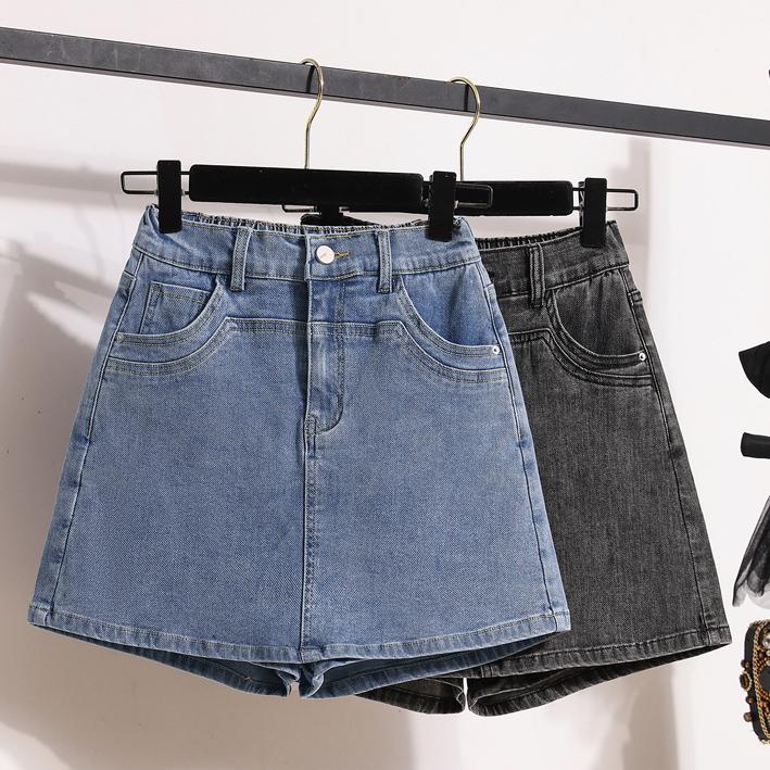 

DIMANAF летние большие размеры 2024, женские шорты трапециевидной формы с эластичной резинкой на талии, синие элегантные винтажные свободные брюки, короткие повседневные брюки XL чёрный