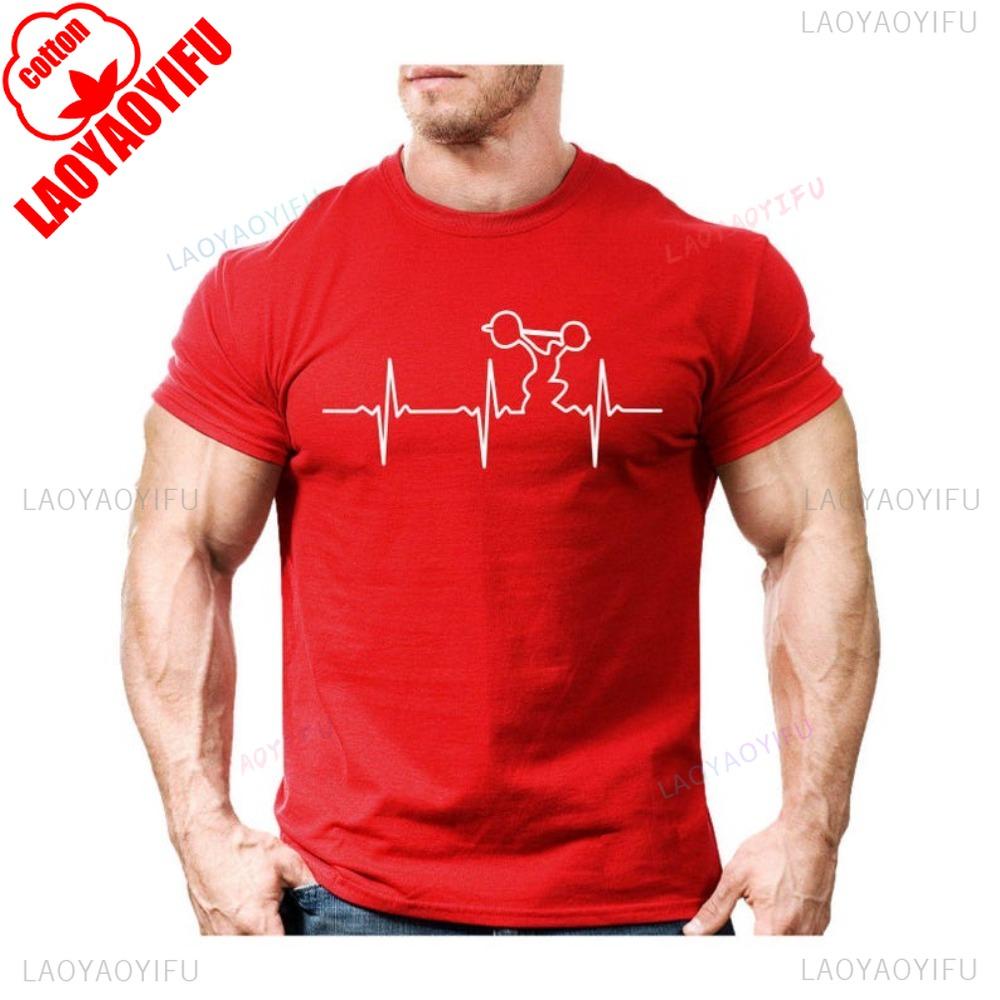 Gym Wear TShirt Heavy Weightlifting Unisex Women Men Tee Shirt Bodybuilding Training Tops High Quality Cotton Sweatshirt