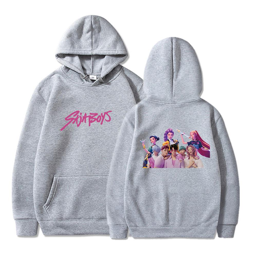 Men’s KPOP Anime Hoodie Running Sport Sweatshirts Pullovers Hoody Sweatshirt Male Hip Hop Streetwear Daily Tops Fall Winter